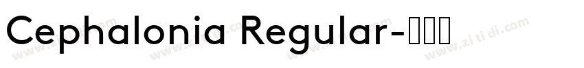 Cephalonia Regular字体转换